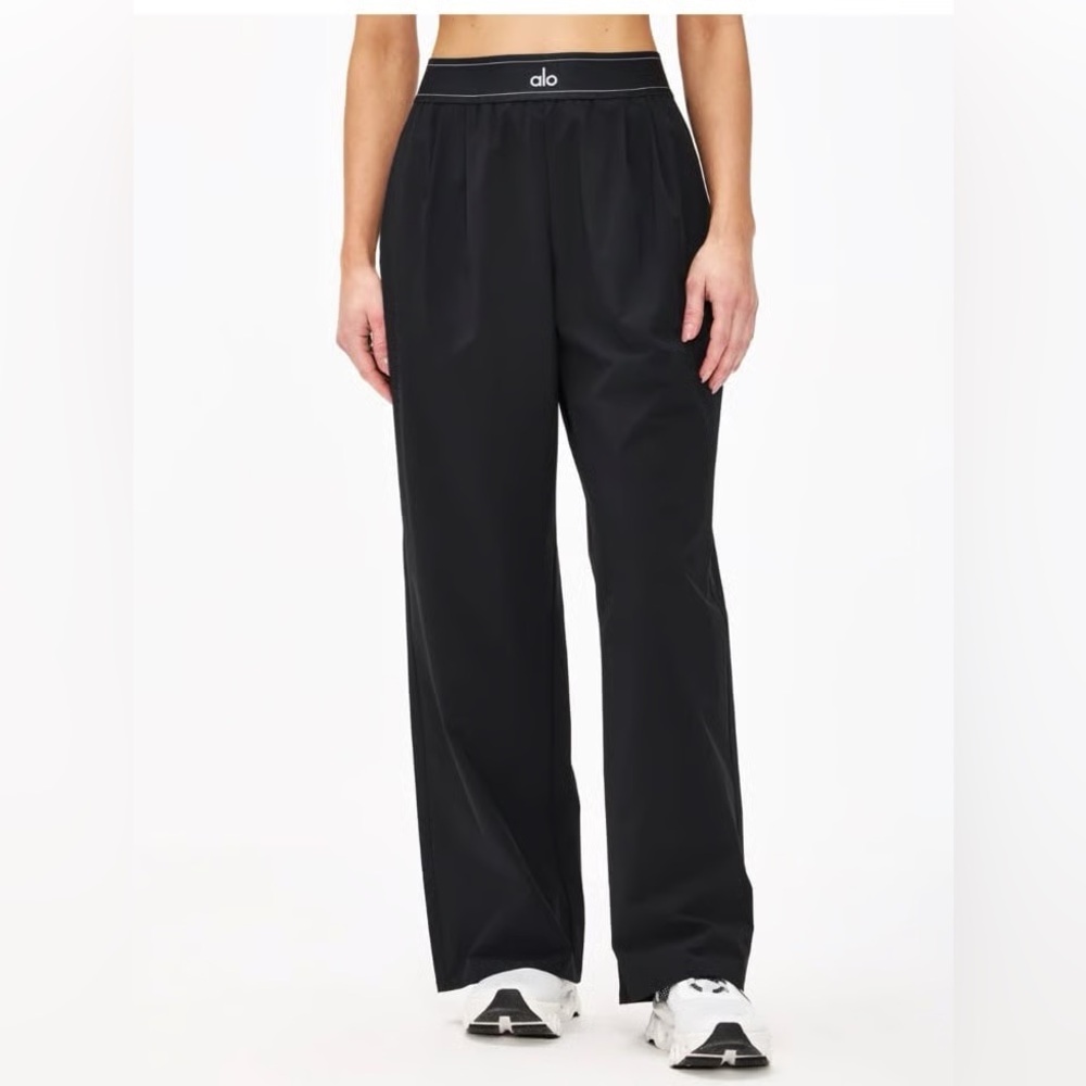 Alo Suit Up Trousers Wide Leg Windbreaker Pants